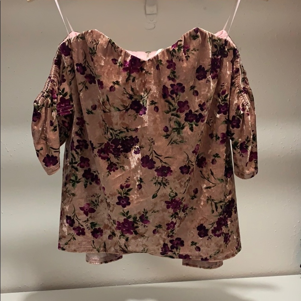 Velvet off the shoulder